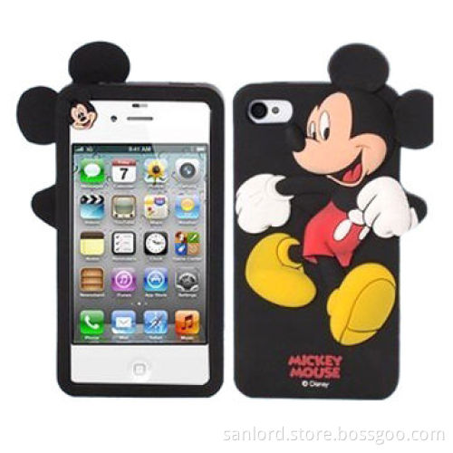 Mickey Mouse Silicone Mobile Phone Cases with Factory Price